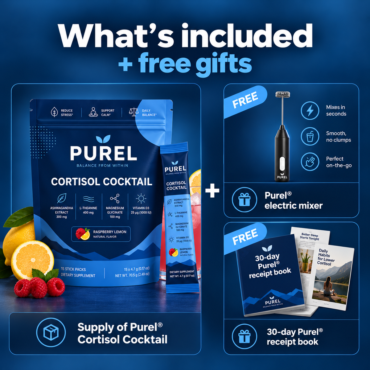 Purel® Cortisol Nighttime Cocktail